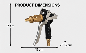 Zenvio HydroJet Metal Water Spray Gun